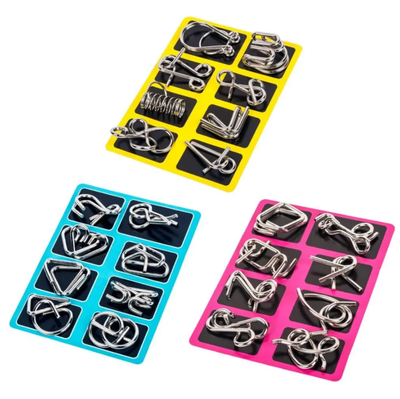 Rompecabezas metálico DE INGENIO x8 unidades