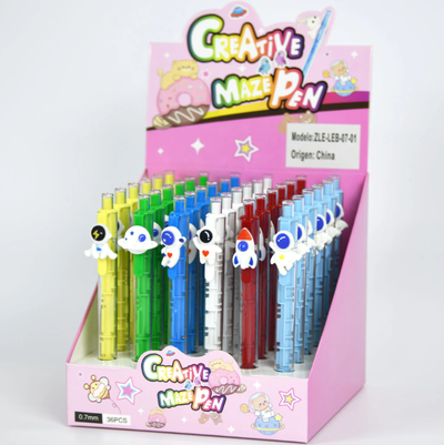 Lapicera laberinto ASTRONAUTA x1 unidad