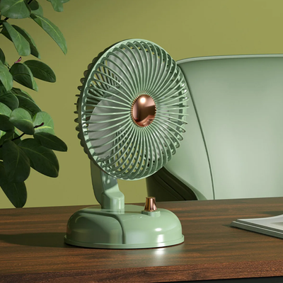 Ventilador de escritorio VINTAGE ECOPOWER recargable USB giratorio 270° (EP-V103)
