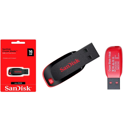 Pendrive Sandisk 16 GB cruzer blade 2.0