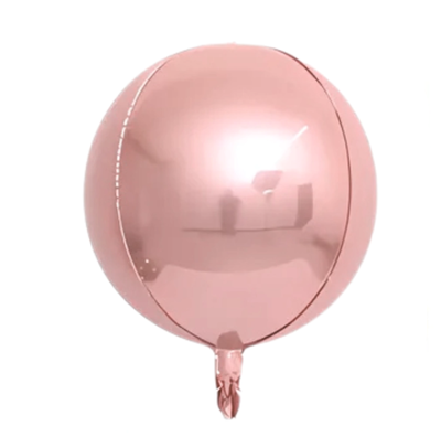 Globo esfera rosa gold 12" x1 unidad
