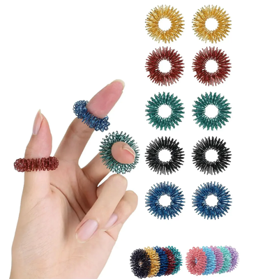 Fidget toy anillo sensorial spiky ring antiestrés x1 unidad
