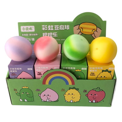 Squishy bola en cajita colores surtidos