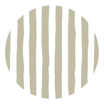 Plato de sitio de papel rayas nude x24 unidades