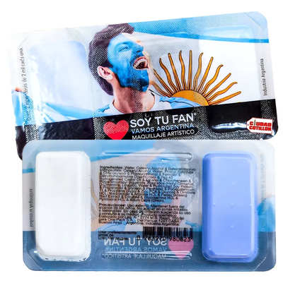 Kit para maquillaje infantil Argentina x2 2ml