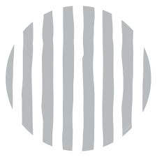 Plato de sitio de papel rayas plateada x24 unidades