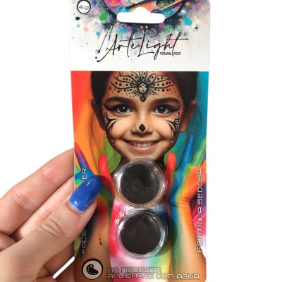 Set maquillaje x2 NEGRO
