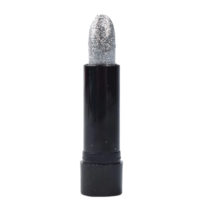 Labial plateado glitter x1 unidad en blister