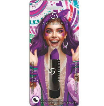 Labial violeta x1 unidad en blister