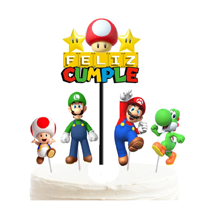 Topper silueta Mario Bros