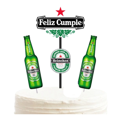 Topper silueta cerveza Heineken