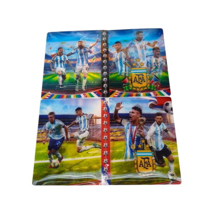 Albúm coleccionador hologramado ARGENTINA chico 20x15 para figuritas y cartas 