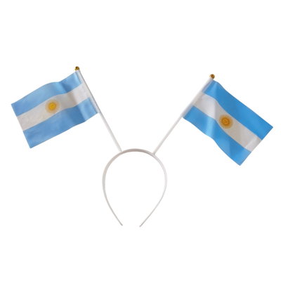 Vincha dos banderas Argentina x1 unidad