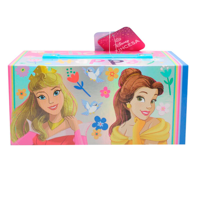 Set de arte infantil maletín CAJONES de ALUMINIO PRINCESAS x54 piezas (EP179)