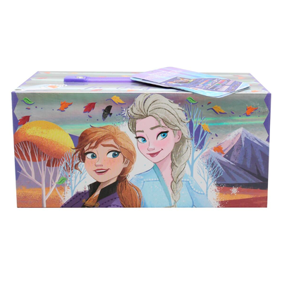 Set de arte infantil maletín CAJONES de ALUMINIO FROZEN x54 piezas (FA123)