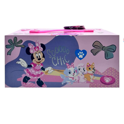 Set de arte infantil maletín CAJONES de ALUMINIO MINNIE x54 piezas (KM384)