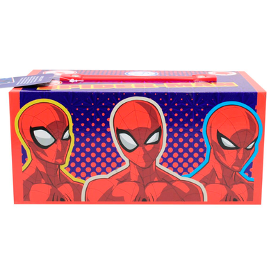 Set de arte infantil maletín CAJONES de ALUMINIO SPIDERMAN x54 piezas (HA633)