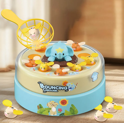 Juego de pesca giratorio ELEFANTE a pilas BOUCING CAROUSEL