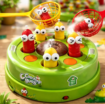 Juego de mesa atrapa los gusanos saltarines CATCHING BUGS