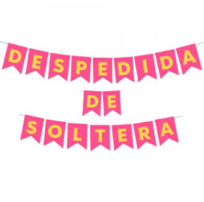 Banderín "Despedida de soltera" ROSA