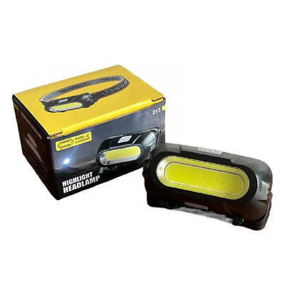 Linterna minera COB potente recargable TIPO C (213)