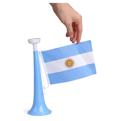 Corneta MEDIANA Argentina con bandera x1 unidad