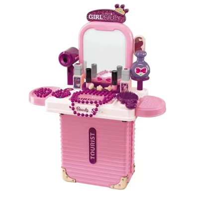Valija set tocador de maquillaje belleza con accesorios