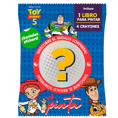 Sobre sorpresa TOY STORY 5 PINTA incluyen stickers en bolsita (6679)