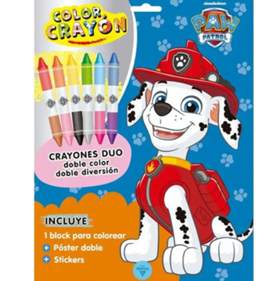 Kit PAW PATROL COLOR CRAYÓN en sobre (6571)