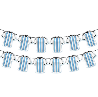 Guirnalda camiseta Argentina 12 figuras x1 unidad