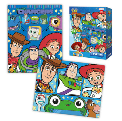 Rompecabezas TOY STORY 2 puzzles de 24 y 36 piezas en caja (DTS17954)