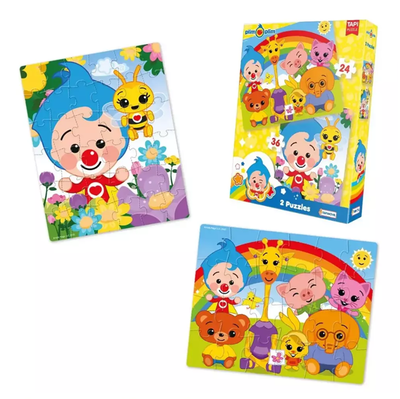 Rompecabezas PLIM PLIM 2 puzzles de 24 y 36 piezas en caja (PLI02216)