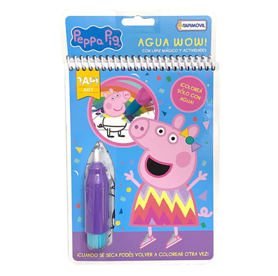Libro PEPPA PIG AGUA WOW para colorear incluye un lápiz mágico y actividades (EPP06348)