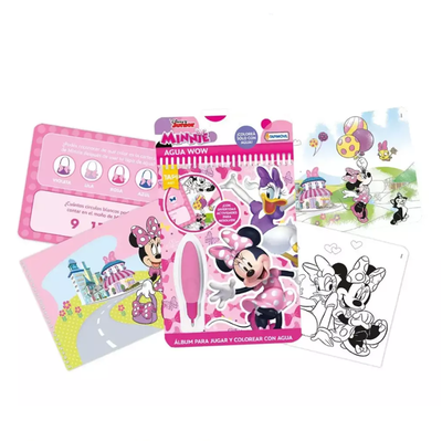 Libro MINNIE AGUA WOW para colorear incluye un lápiz mágico y actividades (DCH07656)