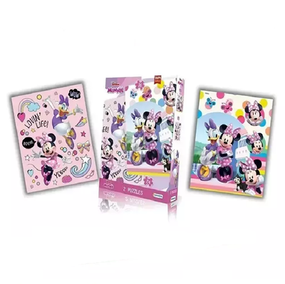 Rompecabezas MINNIE 2 puzzles de 24 y 36 piezas en caja (DCH07612)