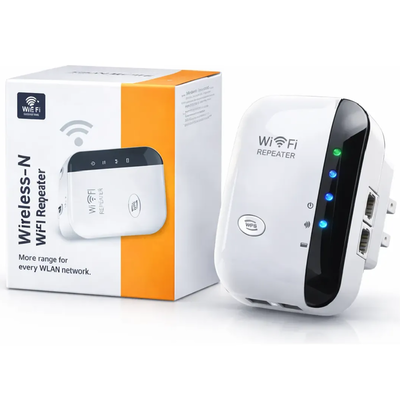 Repetidor amplificador extensor de wifi 300mbps 2.4ghz en caja