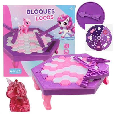 Unicornio al suelo BLOQUES LOCOS 25x25cm