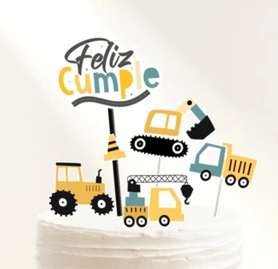 Topper silueta Construcción
