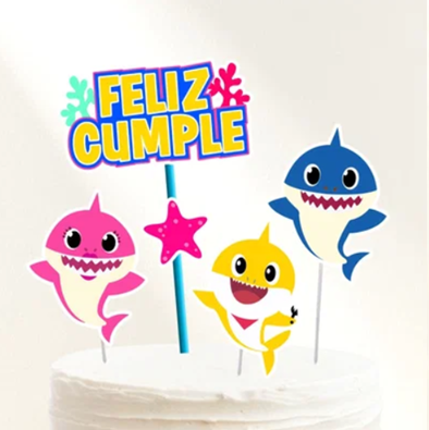 Topper silueta Baby Shark