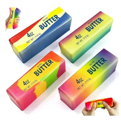 Squishy barra manteca BUTTER arcoiris