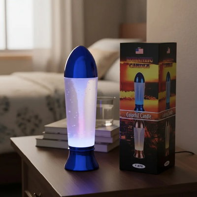 Lámpara tornado tipo lava 30cm (F-878)