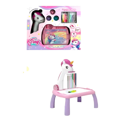 Mesita UNICORNIO para dibujar con proyector a pilas (75418)
