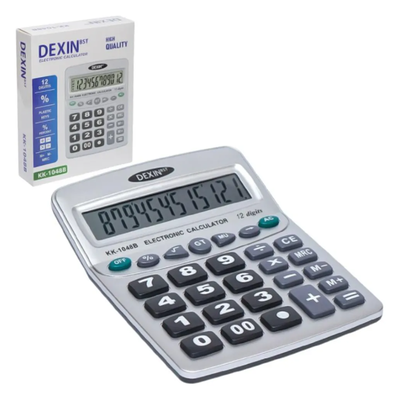 Calculadora DEXIN 12 dígitos 20x15cm (KK-1048B)