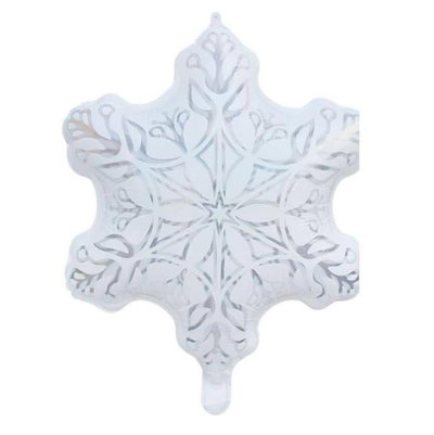 Globo copo de nieve ESTRELLA BLANCA 45 cm aprox.