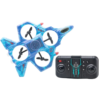 Drone avión de telgopor LED cuadricóptero STUNT FIGHTER con cámara HD a control remoto recargable (2661)