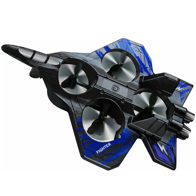 Drone avión de combate aerodinámico LED a control remoto recargable (2703)