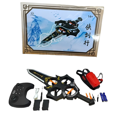 Drone espada samurai a control remoto y pulsera de mando inalámbrico recargable (2709)