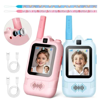 Walkie Talkie recargable con pantalla x2 unidades (2716)