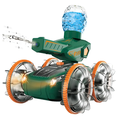 Auto tanque giro 360° lanza agua a control remoto recargable (3560)
