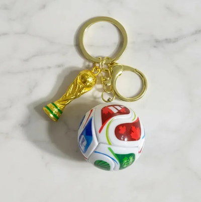 Llavero pelota y copa mundial x1 unidad